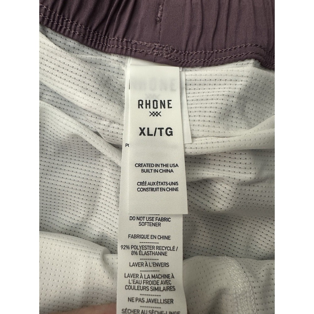 Rhône 7.5" R&R Swim Trunks Shorts 4 Way Stretch Size XL Shadow Plum - Picture 4 of 9